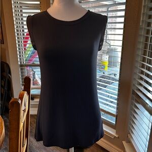 Athleta Navy Mesh Shoulder Tank Small